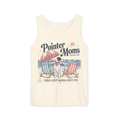 Tank Top — "Pointer Moms" Beach Club Graphic Tank (Girls Just Wanna Have Fun)