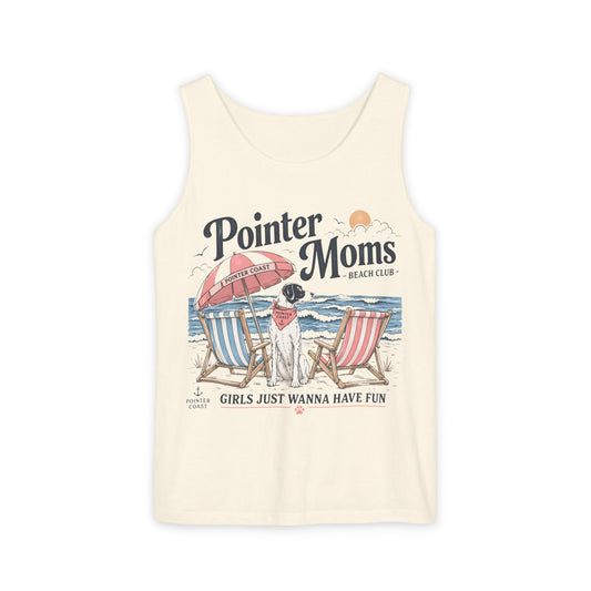 Tank Top — "Pointer Moms" Beach Club Graphic Tank (Girls Just Wanna Have Fun)