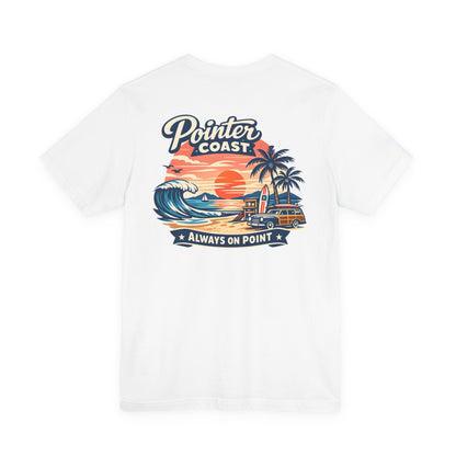 Pointer Coast | Retro Surf Sunset | Beach Wagon Tee – Always On Point