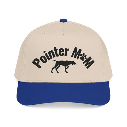 Pointer Mom Hat – Dog Lover Baseball Cap with Pointer Silhouette | Adjustable Pet Mom Gift | Stylish Two-Tone Cap