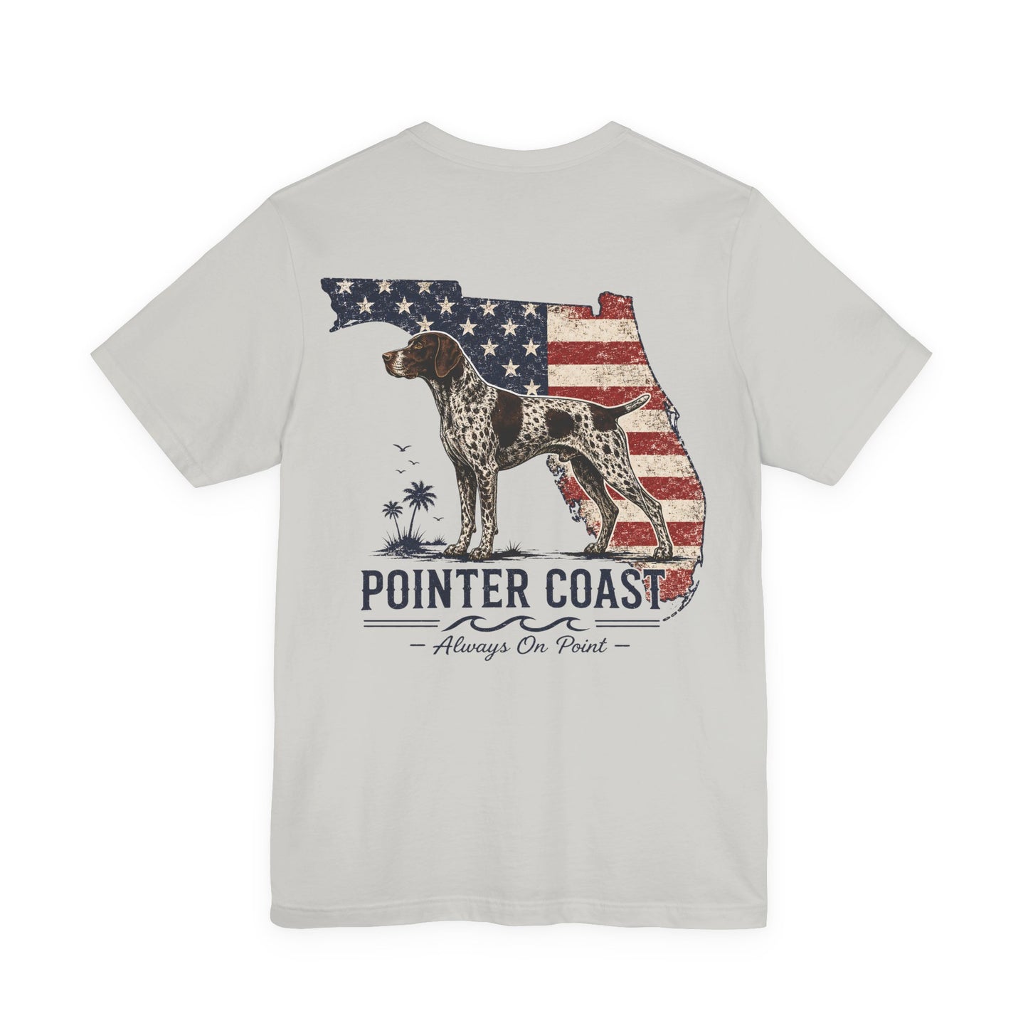Pointer Coast Florida Flag German Shorthaired Pointer Shirt | Patriotic Vintage GSP Coastal Tee