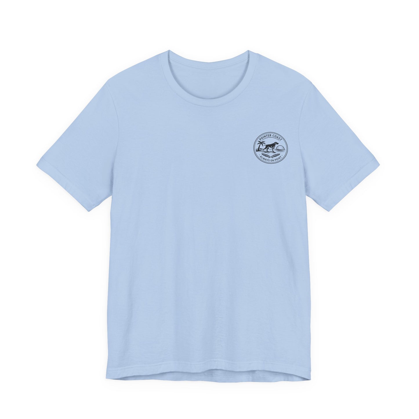 Pointer Dog Beach Graphic T-Shirt, Bella Canvas 3001, Funny Pet Lover Gift, Coastal Summer Tee