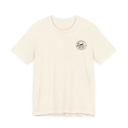 Pointer Country Lake America T Shirt, Hunting Dog Tee, Outdoorsman Gift, Scenic Back Print