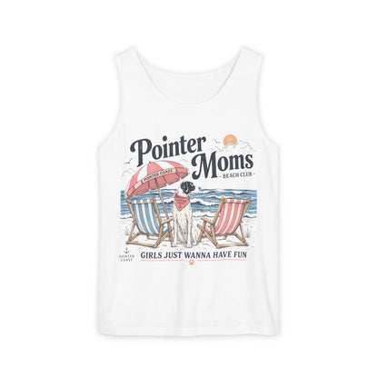 Tank Top — "Pointer Moms" Beach Club Graphic Tank (Girls Just Wanna Have Fun)