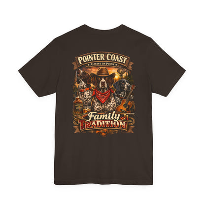 Pointer Coast | Family Tradition Hunting Dog Western Graphic T-Shirt