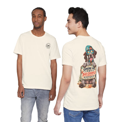 Pointer Dog Beach Graphic T-Shirt, Bella Canvas 3001, Funny Pet Lover Gift, Coastal Summer Tee
