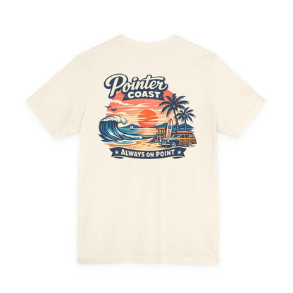 Pointer Coast | Retro Surf Sunset | Beach Wagon Tee – Always On Point