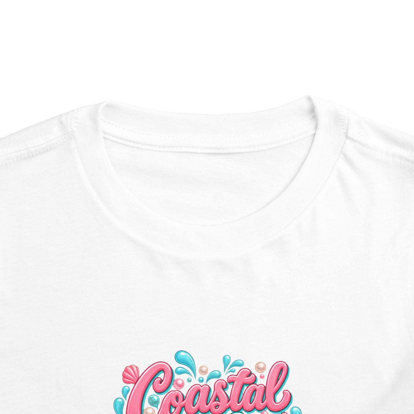 Coastal Cutie Beach Puppy Toddler Tee, Ocean Graphic Shirt, Pointer Dog, Summer Kids Top